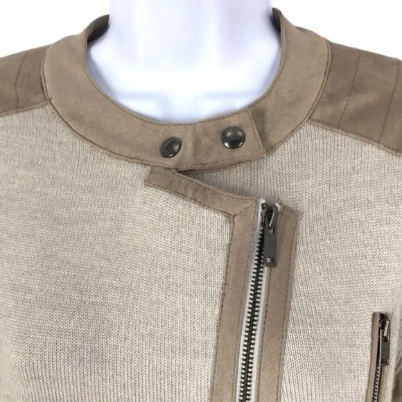 Banana Republic Merino Wool  Sweater Asymetrical Jacket Size M - Picture 2 of 10